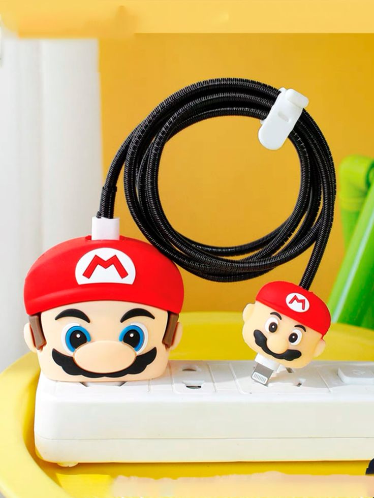 Cute Cartoon Series Fast Charger Protector for iPhone(Super Mario)