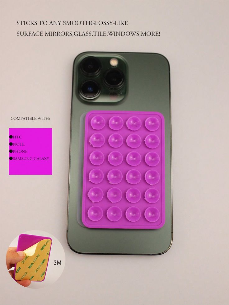 Sticky Grippy Suction Phone Case Mount Silicone For Phone