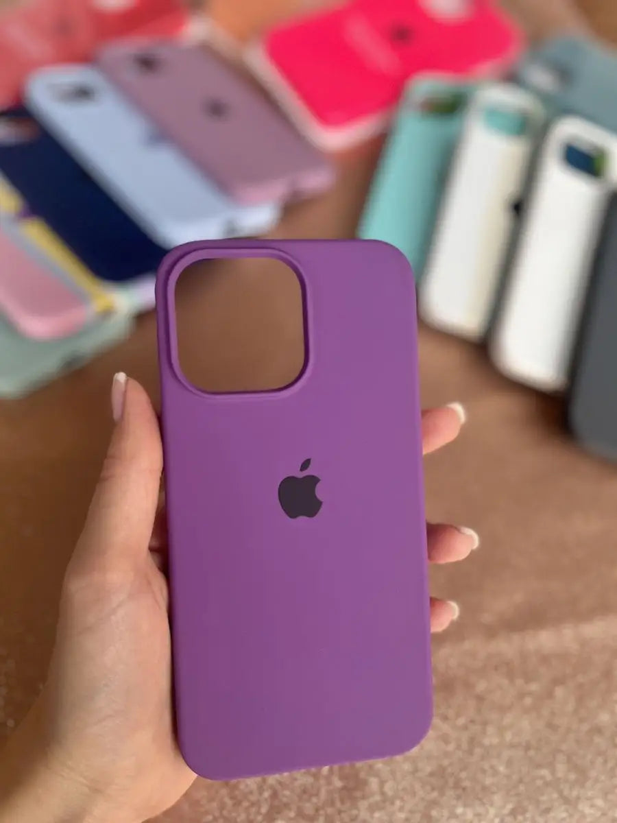 iPhone Original Liquid Silicone Phone Case (Violet)