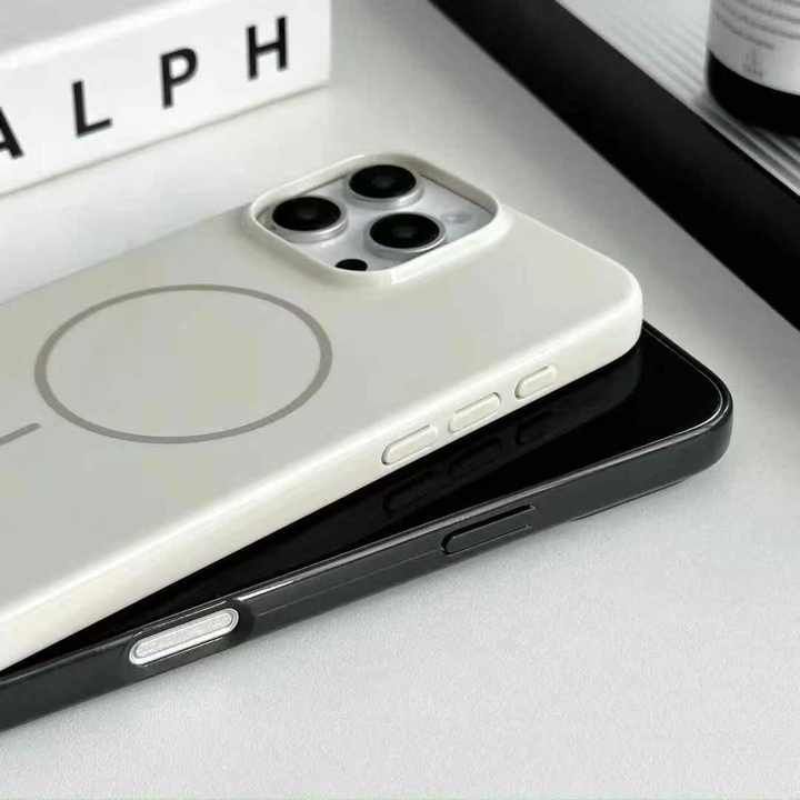 Luxury Fashion Microfiber Flock Ultra Thin Magnetic Shockproof MagSafe Phone Case