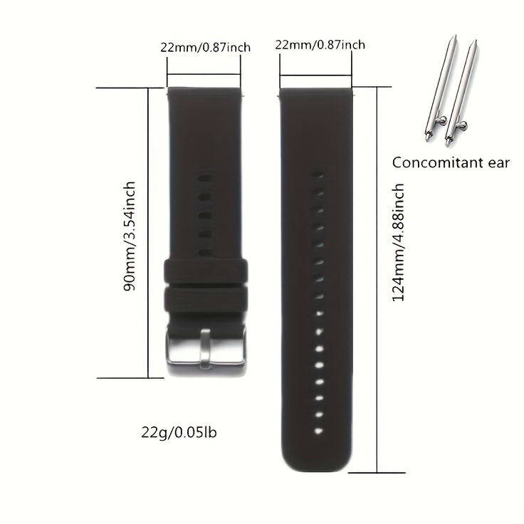 Ultra Thin Rubber Silicone Watch Strap Band