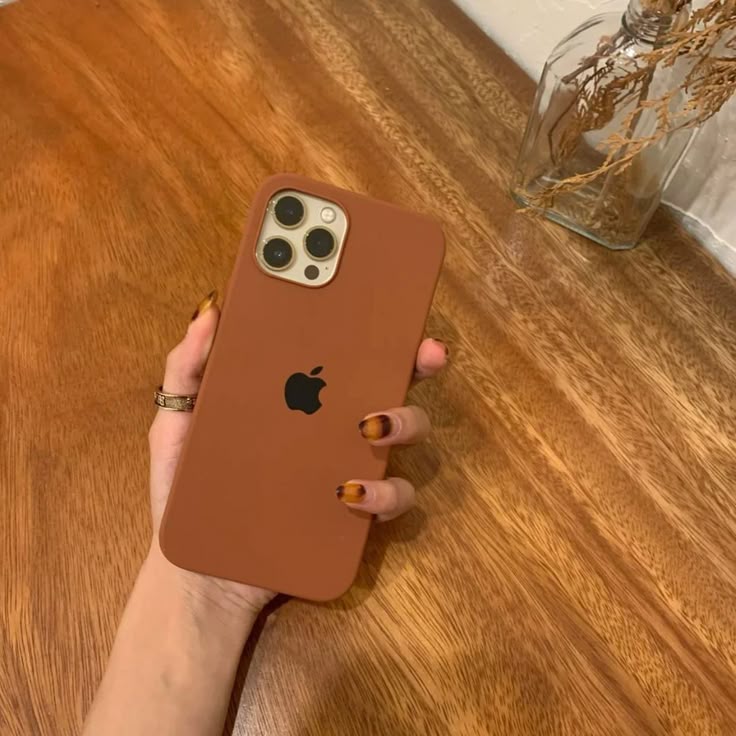 iPhone Original Liquid Silicone Phone Case (Brown)