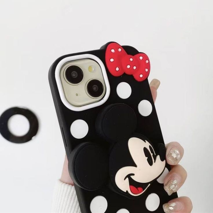 Mini Mickey Silicone With Pop Stand Phone Case