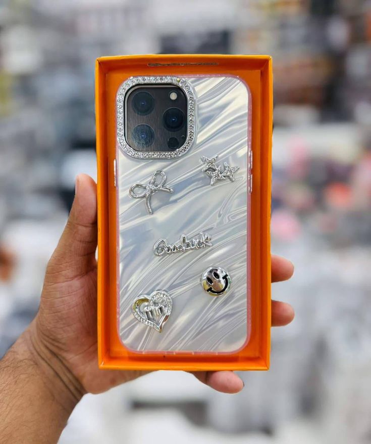Premium Marble Diamond Phone Case For iPhone