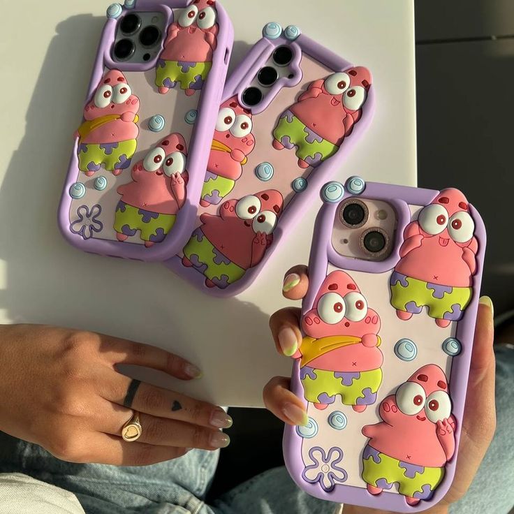 Patrick Star Cartoon Silicone Phone Case for iPhone