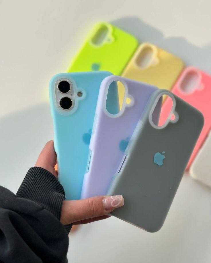 Clear Candy Color Neon Silicone Case For iPhone