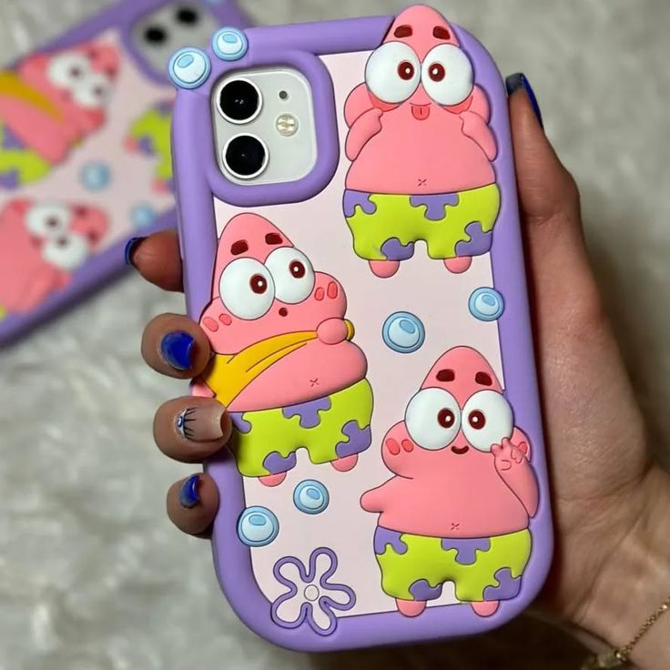 Patrick Star Cartoon Silicone Phone Case for iPhone