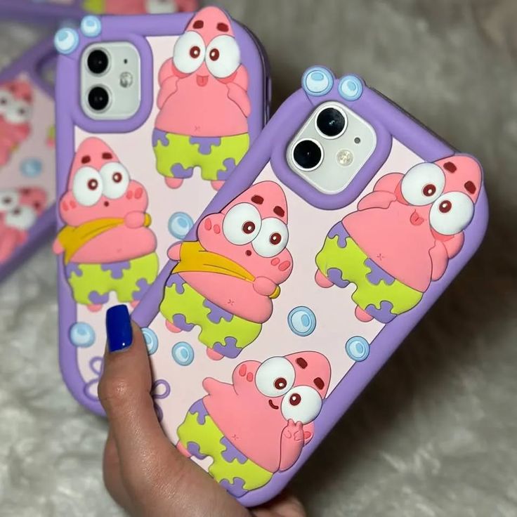 Patrick Star Cartoon Silicone Phone Case for iPhone