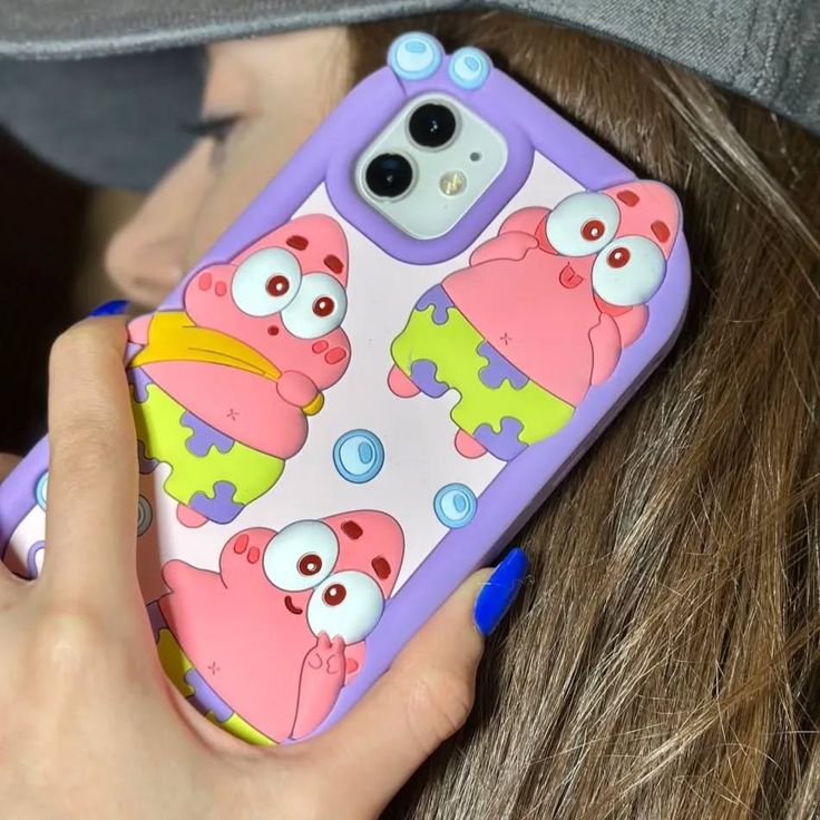 Patrick Star Cartoon Silicone Phone Case for iPhone