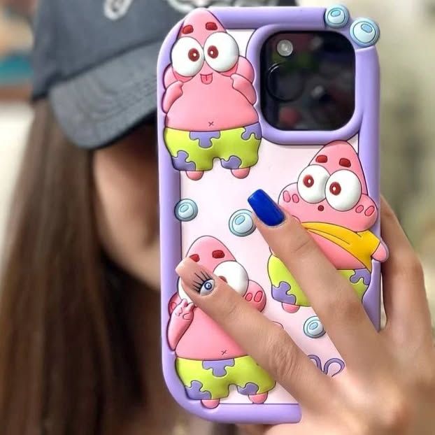Patrick Star Cartoon Silicone Phone Case for iPhone