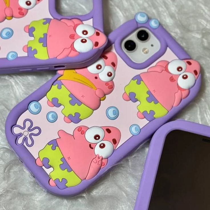 Patrick Star Cartoon Silicone Phone Case for iPhone