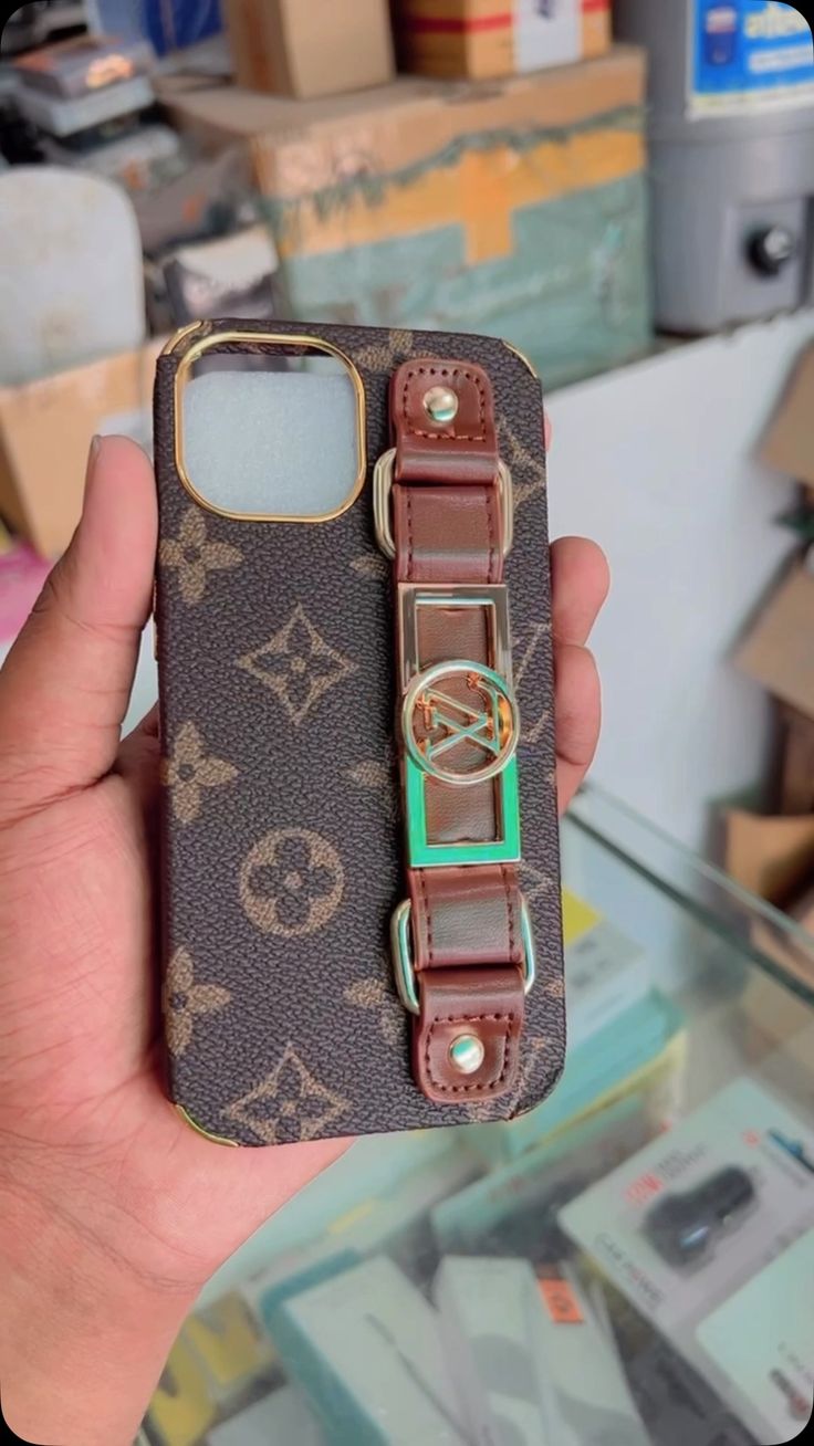 Louis Vuitton Wrist Premium Leather Belt For iPhone Case