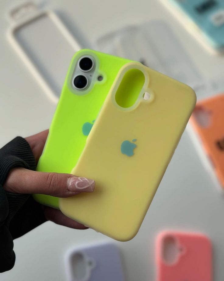 Clear Candy Color Neon Silicone Case For iPhone