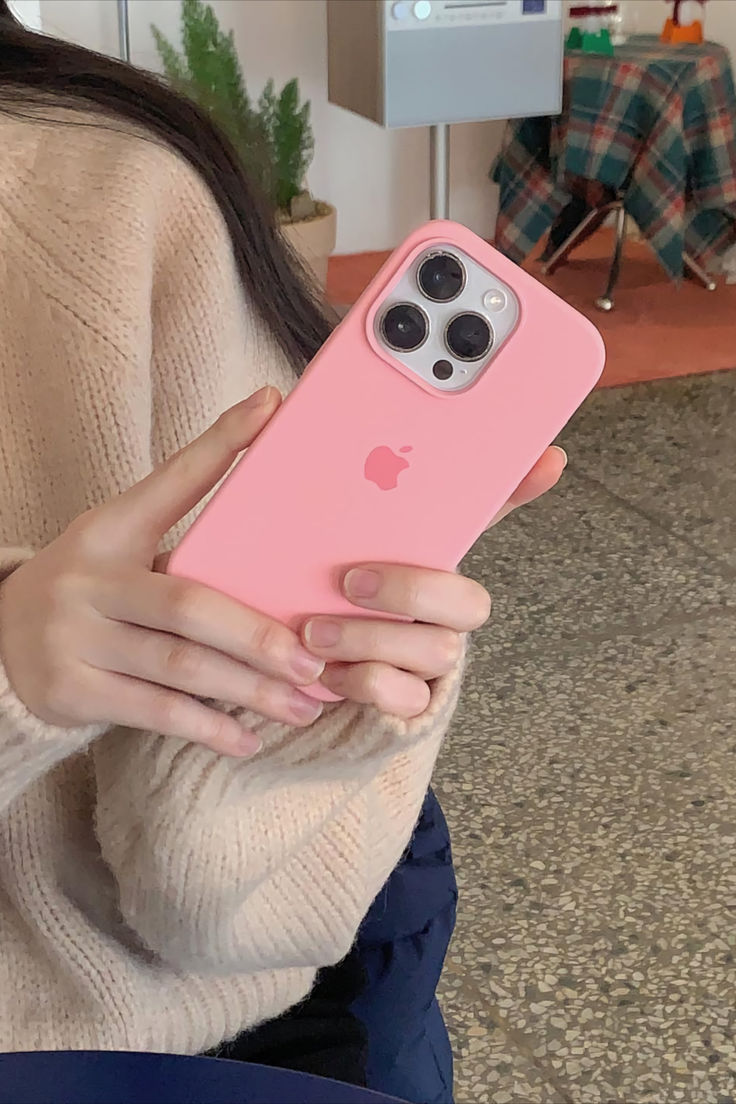 iPhone Original Liquid Silicone Phone Case (Baby Pink)