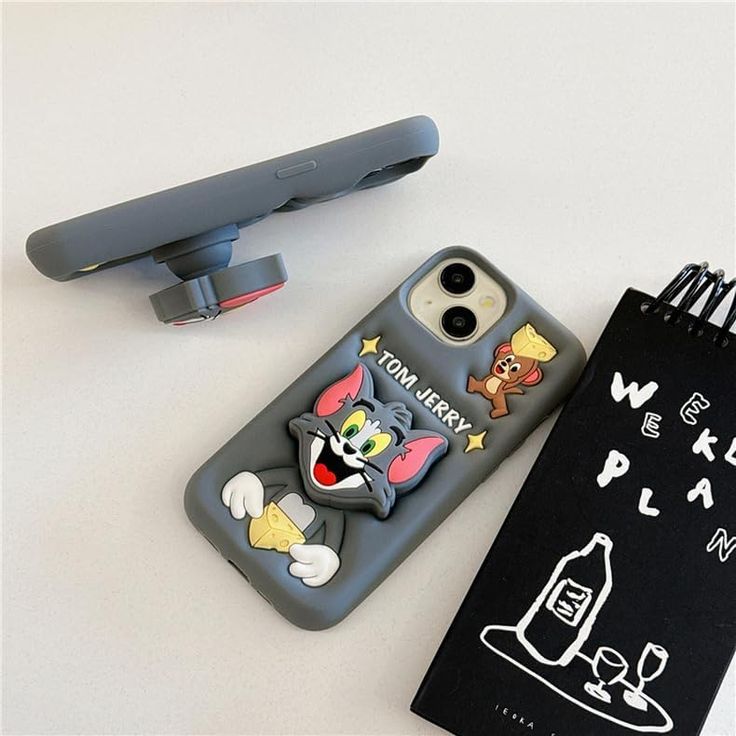 Tom & Jerry Silicone With Pop Stand Phone Case