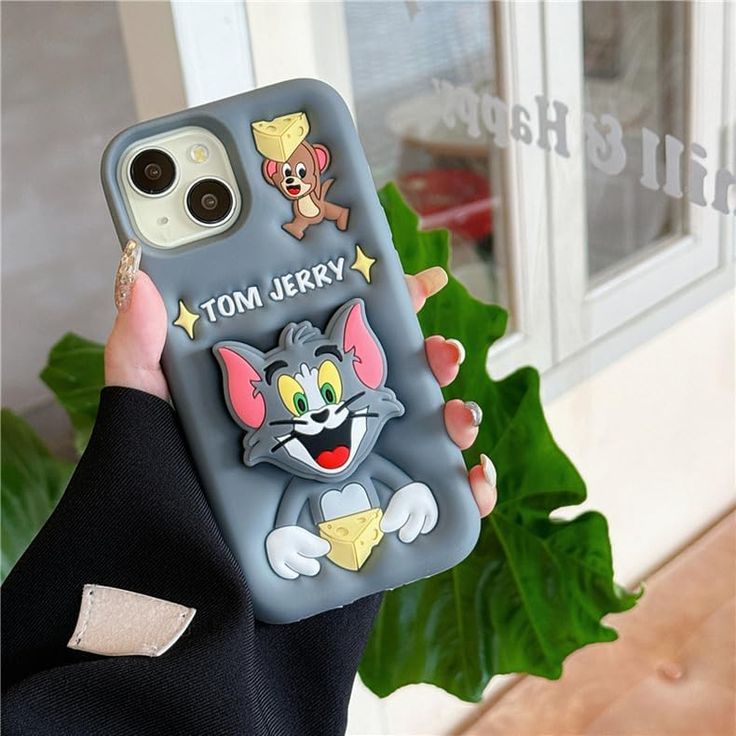 Tom & Jerry Silicone With Pop Stand Phone Case