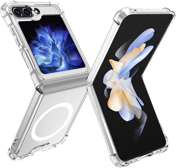 Clear Transparent Magnetic MagSafe Flip & Fold Phone Case