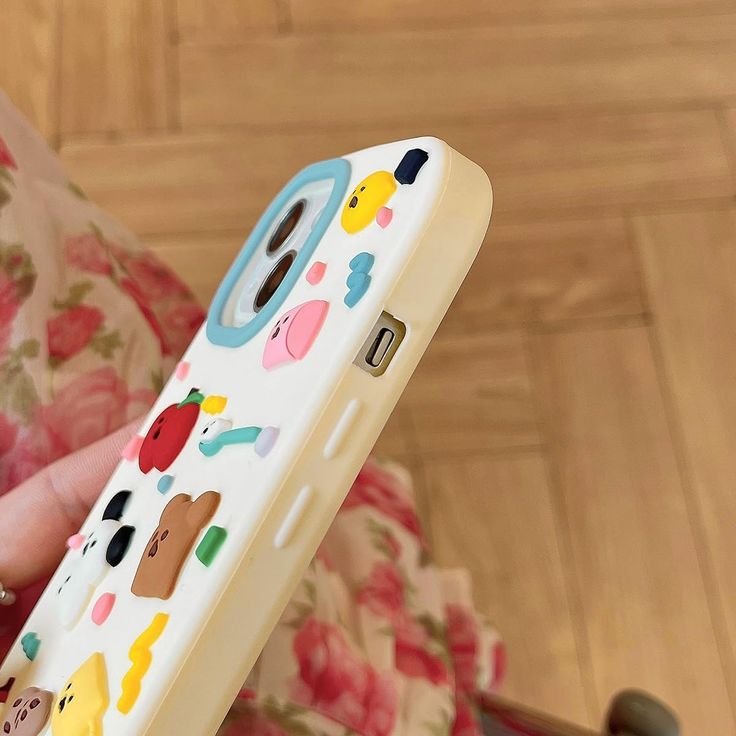 Cute Kawaii Mini Stickers Silicone Phone Case