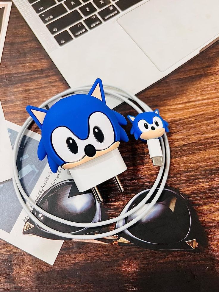 Cute Cartoon Series Fast Charger Protector Case (Blue Puppy)