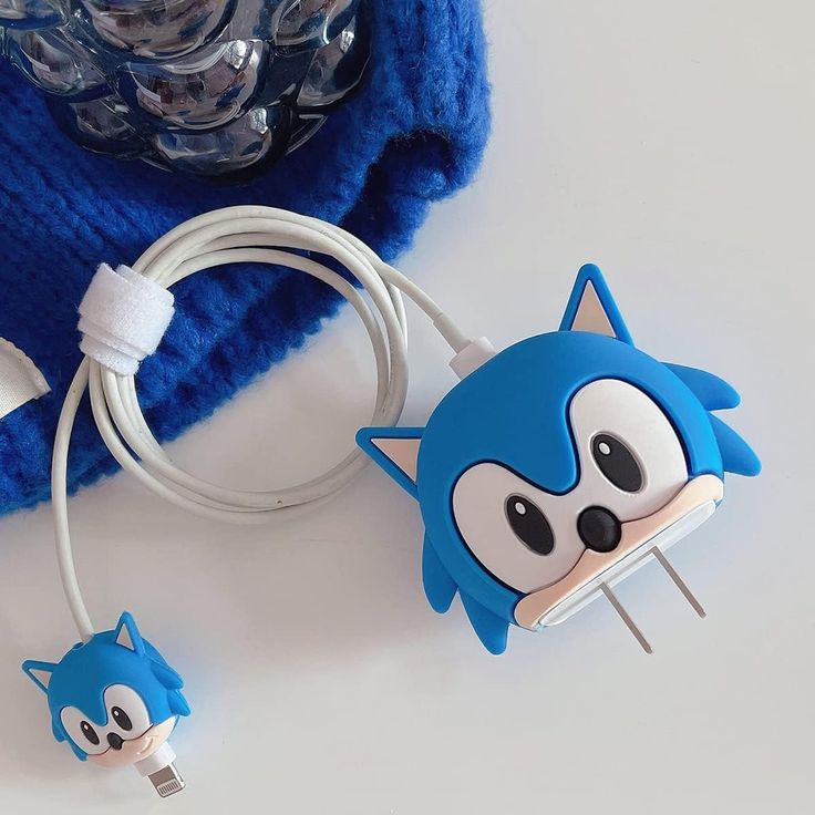 Cute Cartoon Series Fast Charger Protector Case (Blue Puppy)