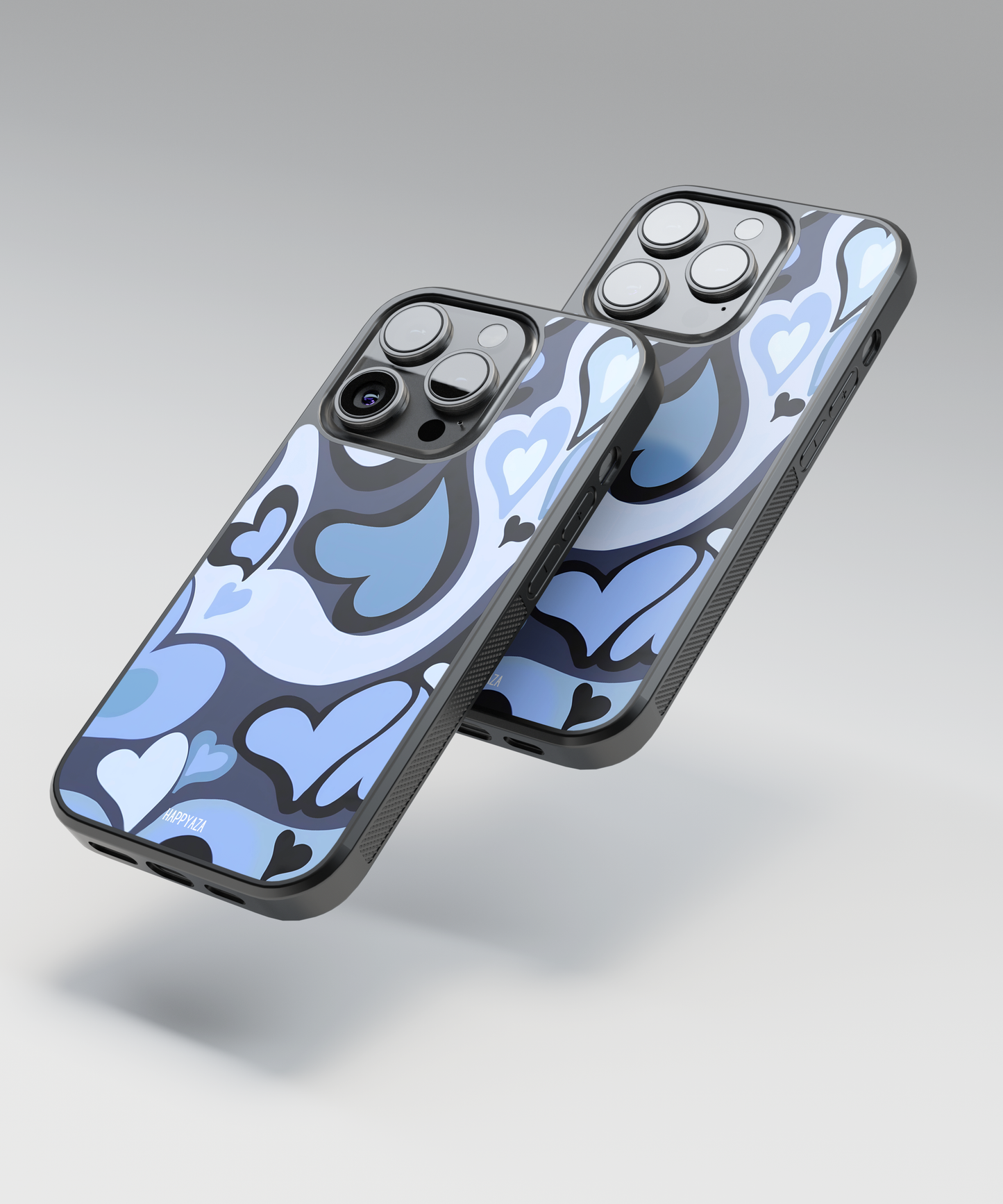 Blue Mini Hearts Designer Phone Case