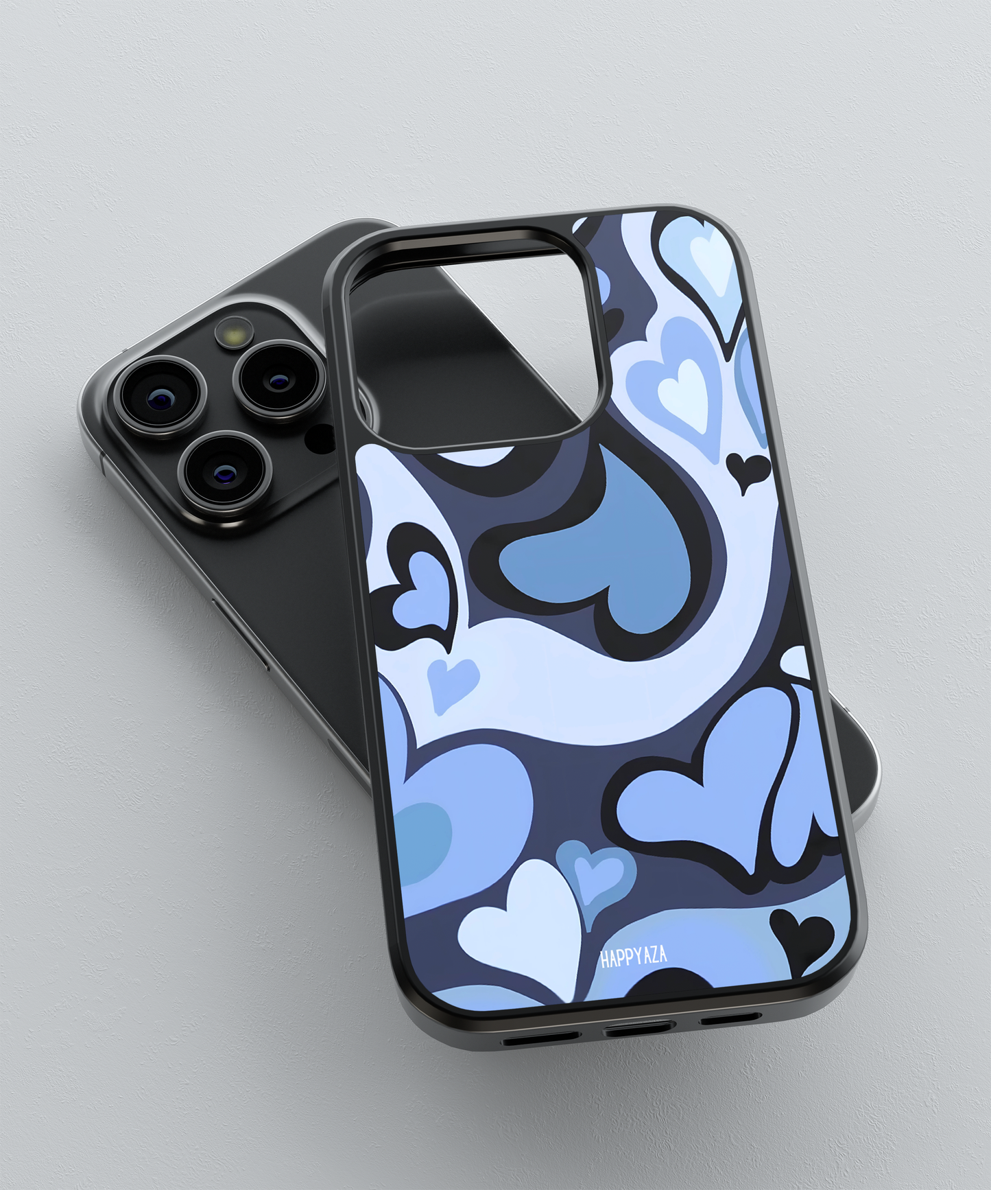 Blue Mini Hearts Designer Phone Case