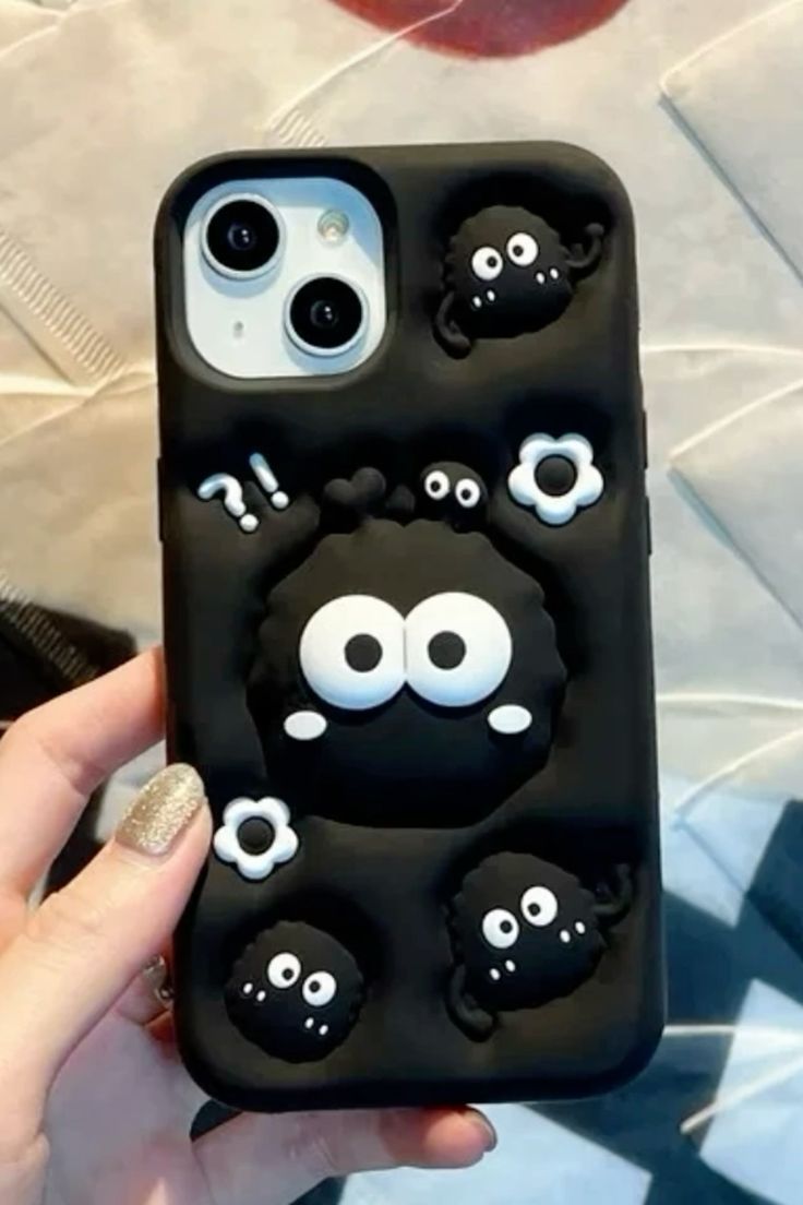 Cute Cartoon Silicone With Pop Stand Phone Case