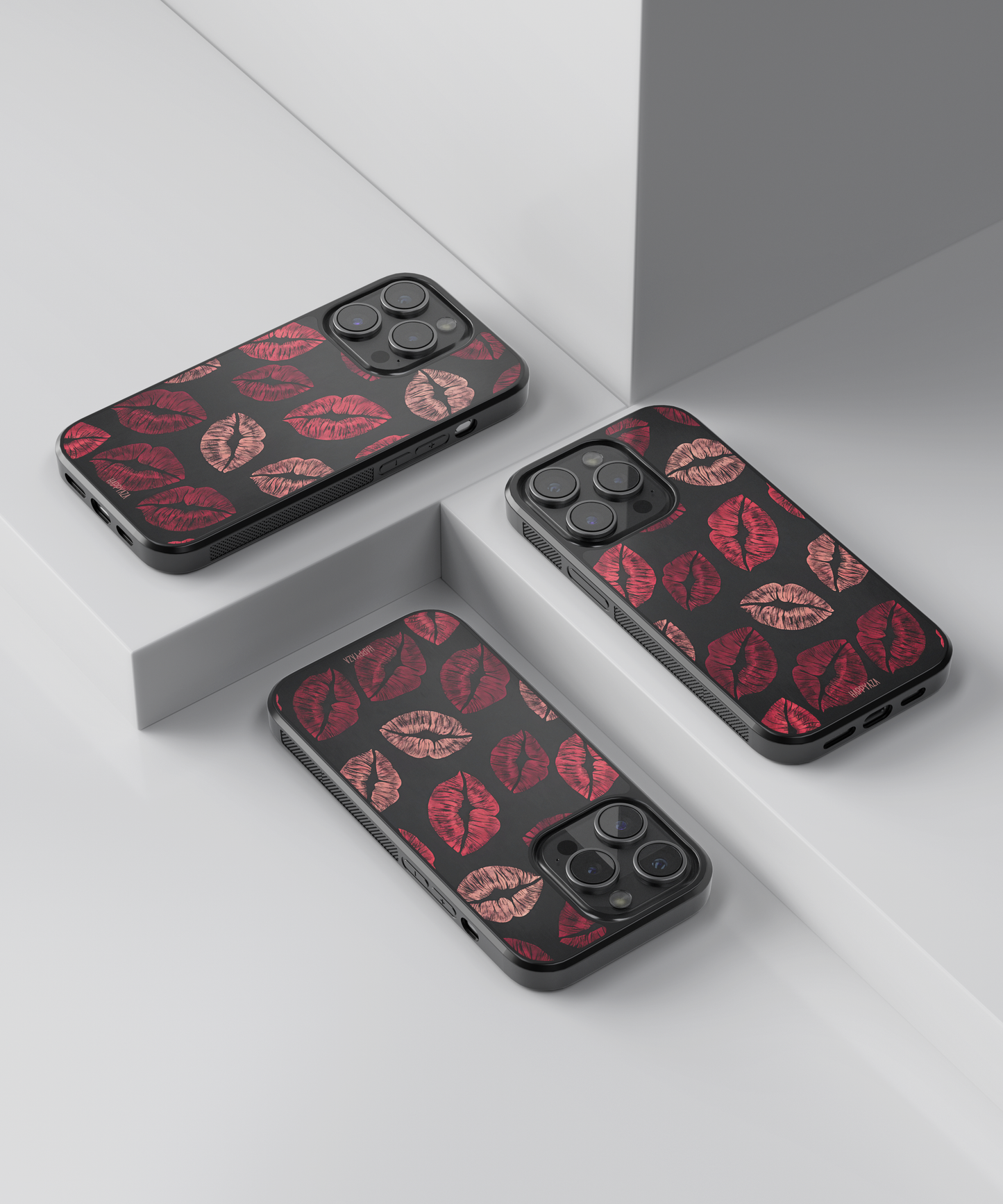 Bold Red Lipstick pattern Designer Phone Case