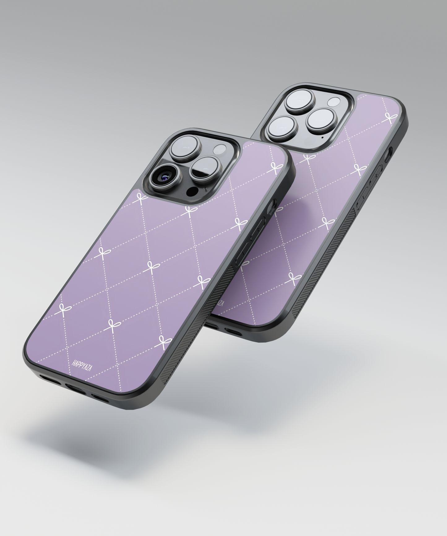 Bow Grid Elegance Designer Phone Case