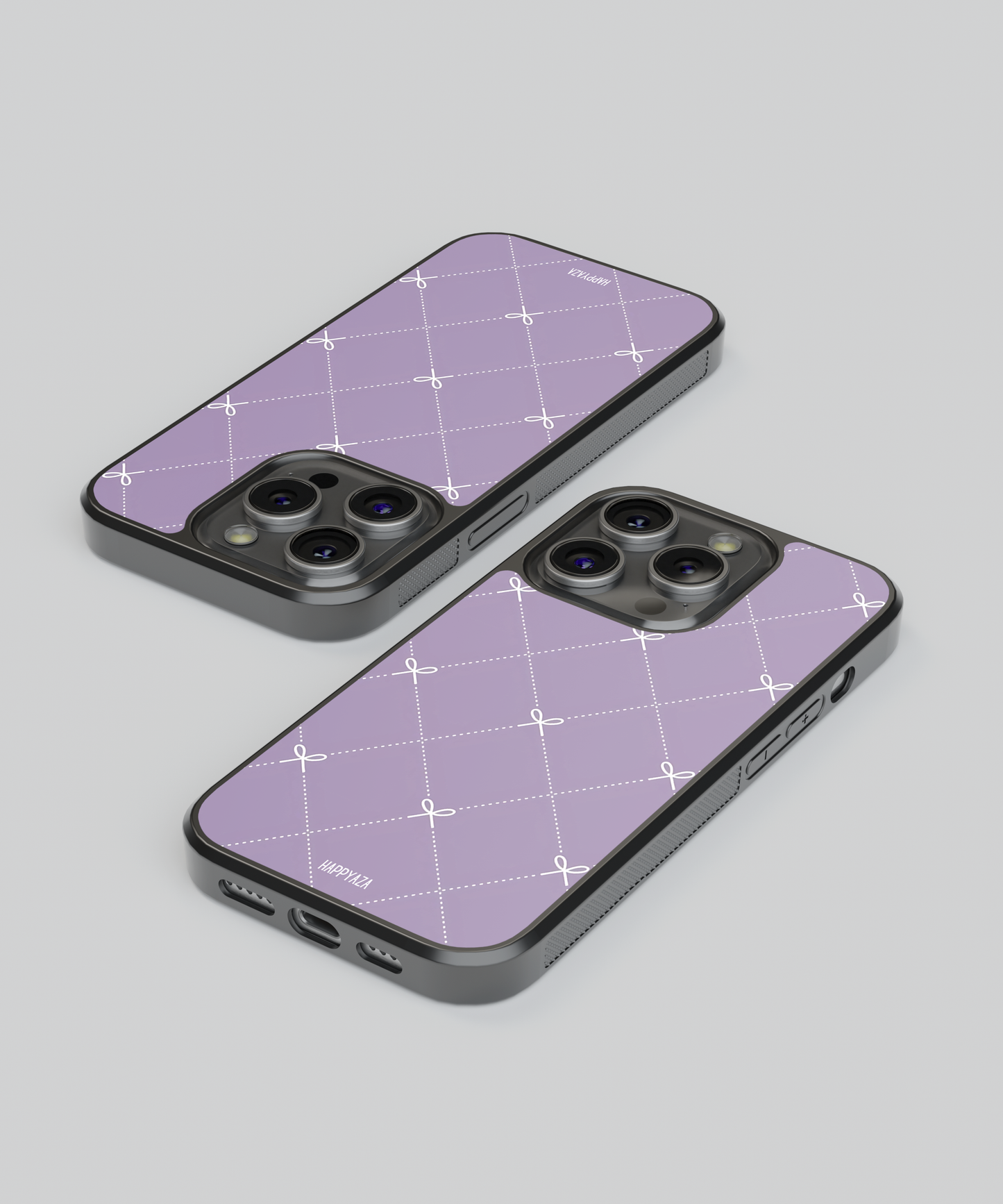 Bow Grid Elegance Designer Phone Case