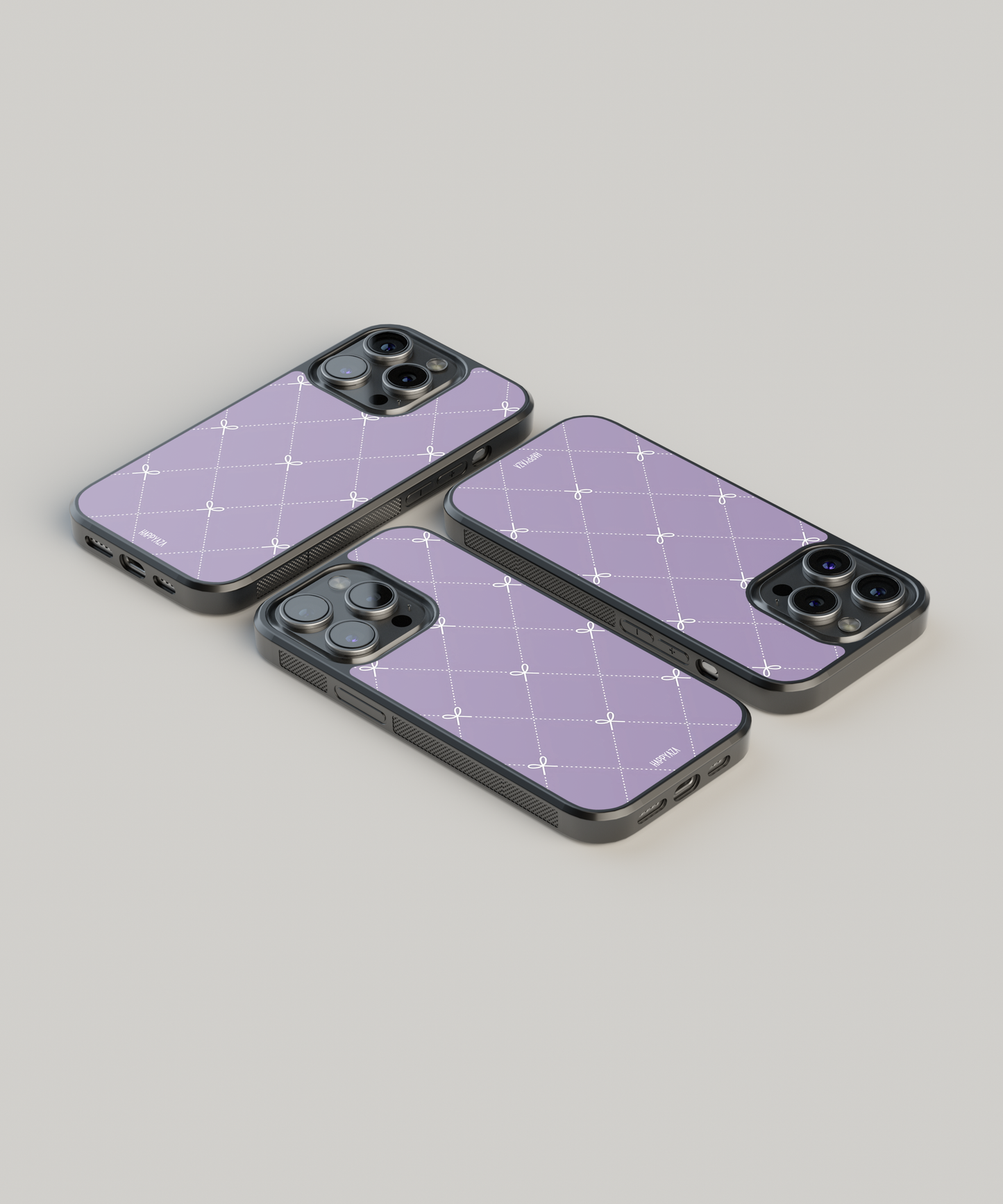 Bow Grid Elegance Designer Phone Case