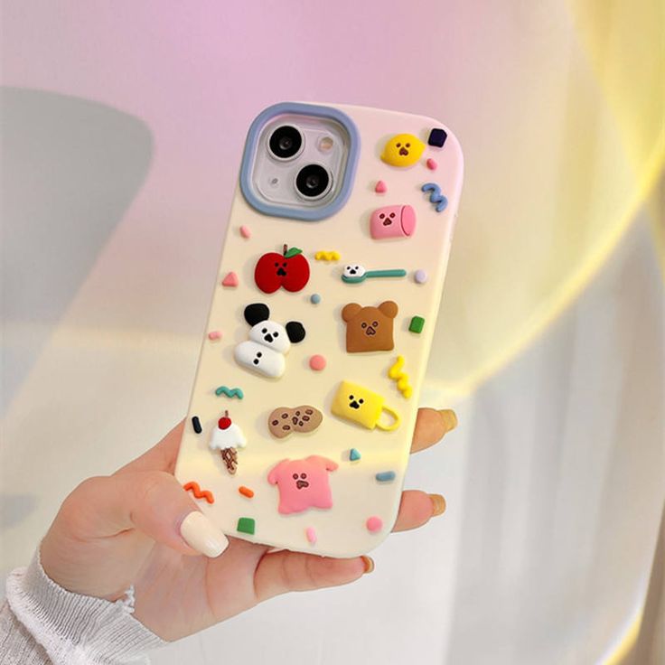 Cute Kawaii Mini Stickers Silicone Phone Case