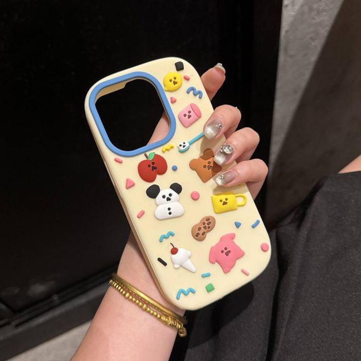 Cute Kawaii Mini Stickers Silicone Phone Case