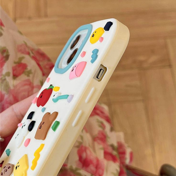 Cute Kawaii Mini Stickers Silicone Phone Case