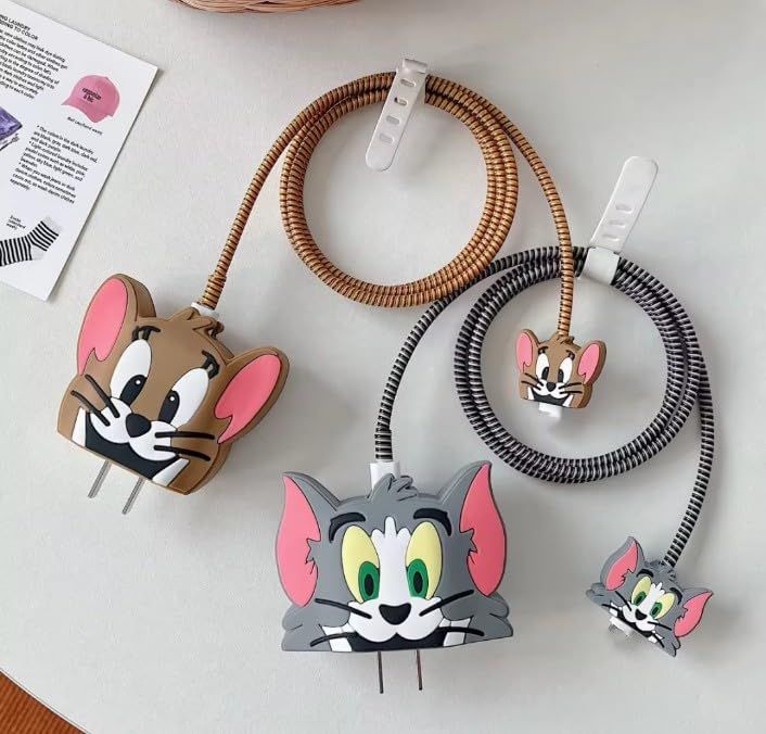 Cute Cartoon Series Fast Charger Protector Case (Jerry)