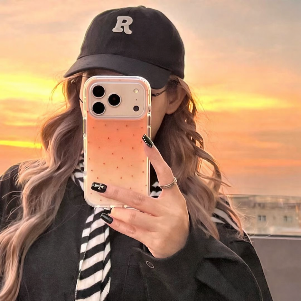 Sunset Gradient Soft Minimal Star Design Phone Case