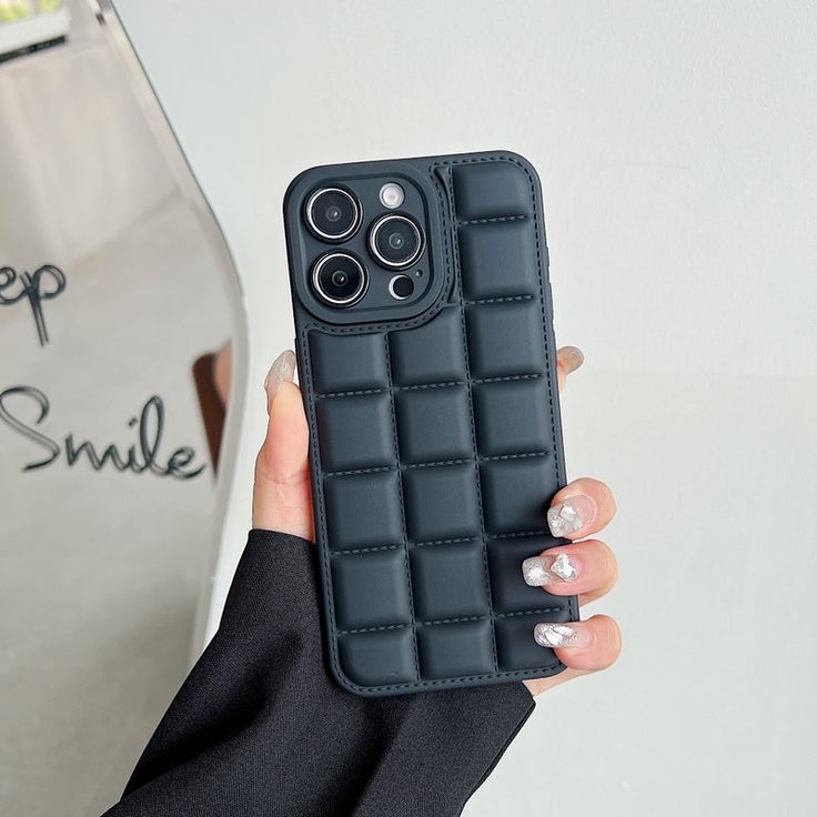 Soft Puffer & Camera Protection Silicone Phone Case For iPhone