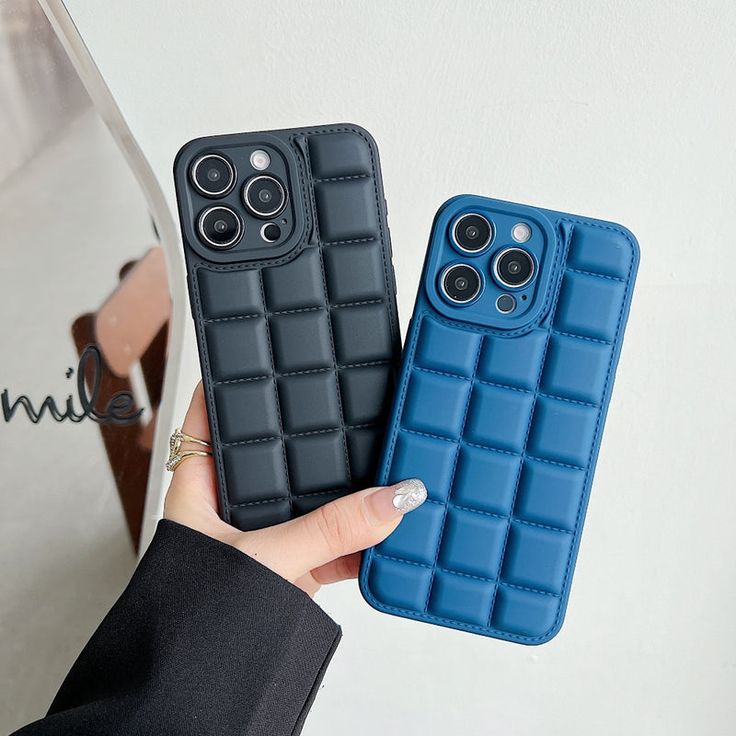 Soft Puffer & Camera Protection Silicone Phone Case For iPhone