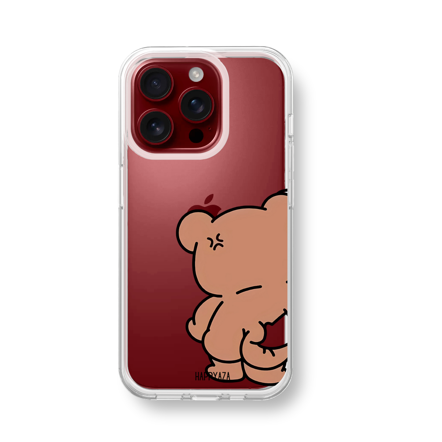 Funny Bear Couple silicone phone case