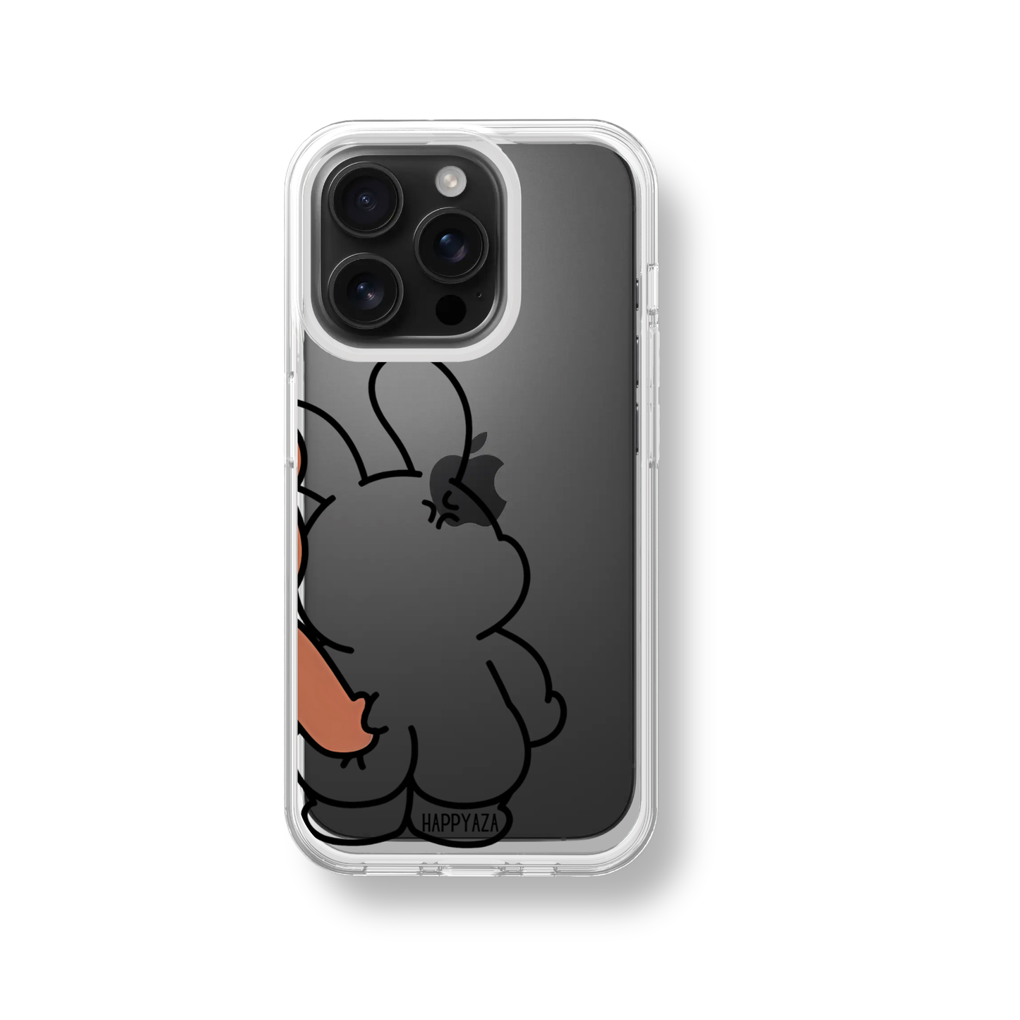 Funny Bear Couple silicone phone case
