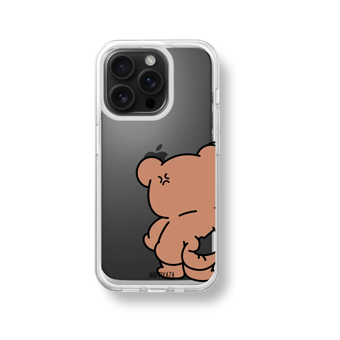 Funny Bear Couple silicone phone case