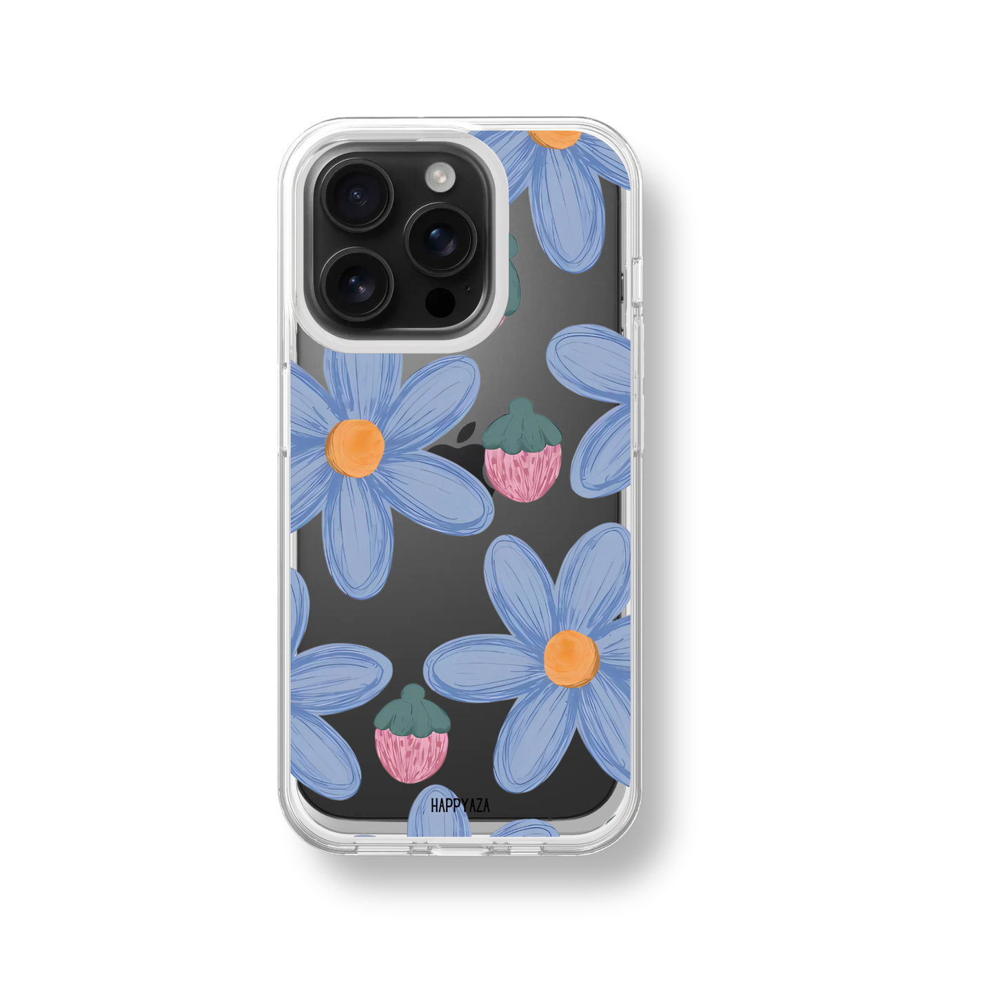 Blue Daisy Soft Silicone Phone Case