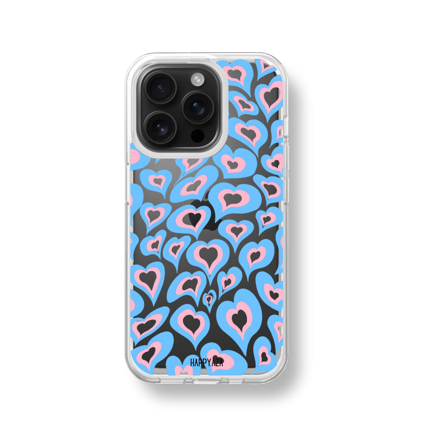 Aesthetic Blue Heart Soft Silicone Phone Case