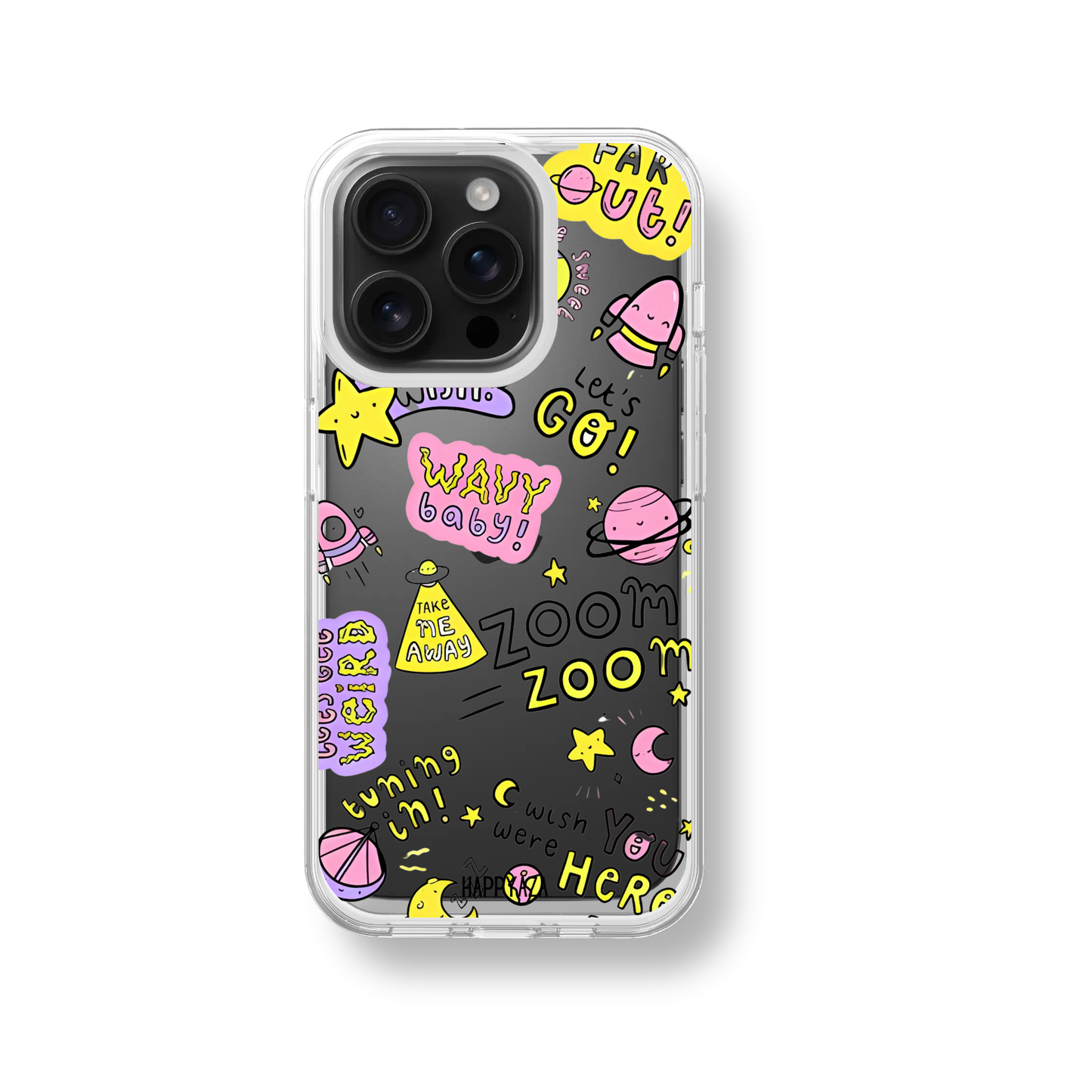 Rockets and Planets Outer Space Soft Silicone Phone Case