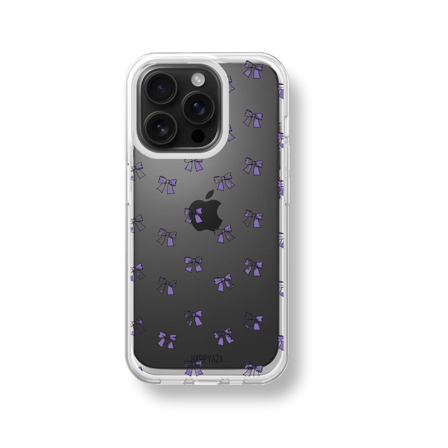 Purple Bow Soft Silicone Phone Case