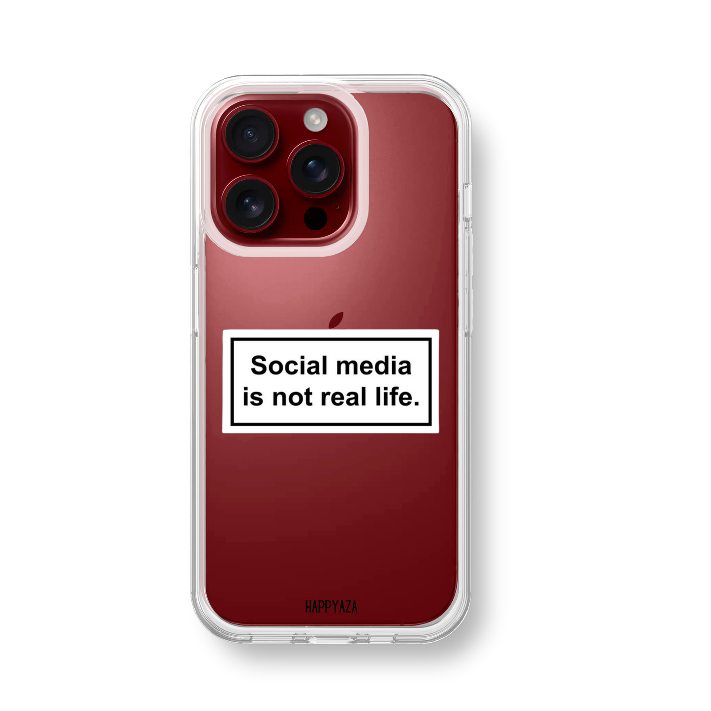 Social Media Is Not Real Life Soft Silicone Phone Case