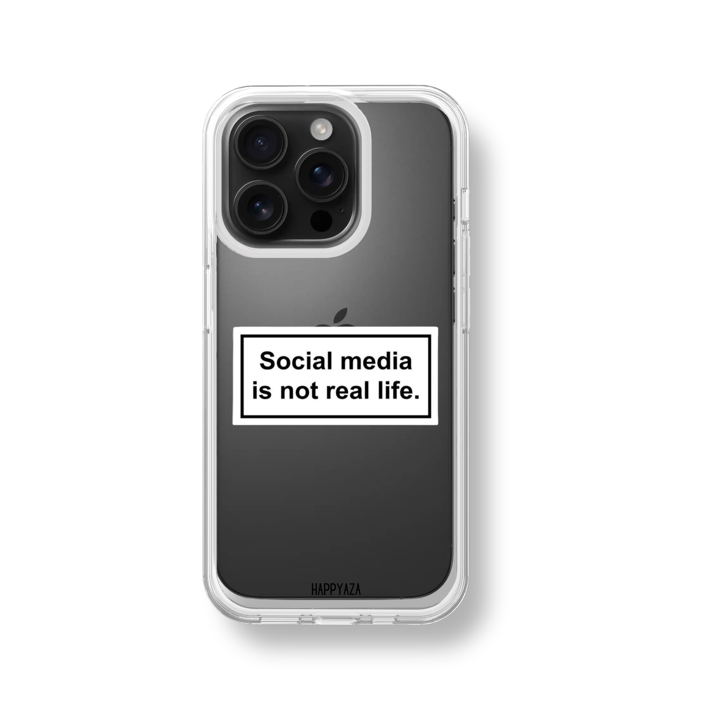 Social Media Is Not Real Life Soft Silicone Phone Case