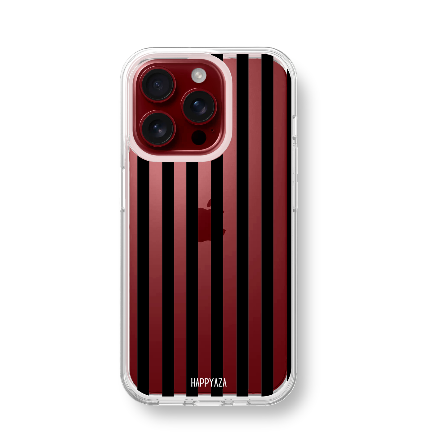 Vertical Black And White Striped soft Silicone Phone Case