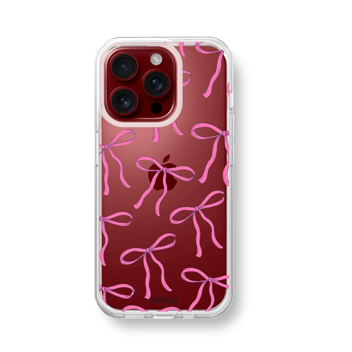 Pink Bow Tie Soft Silicone Phone Case