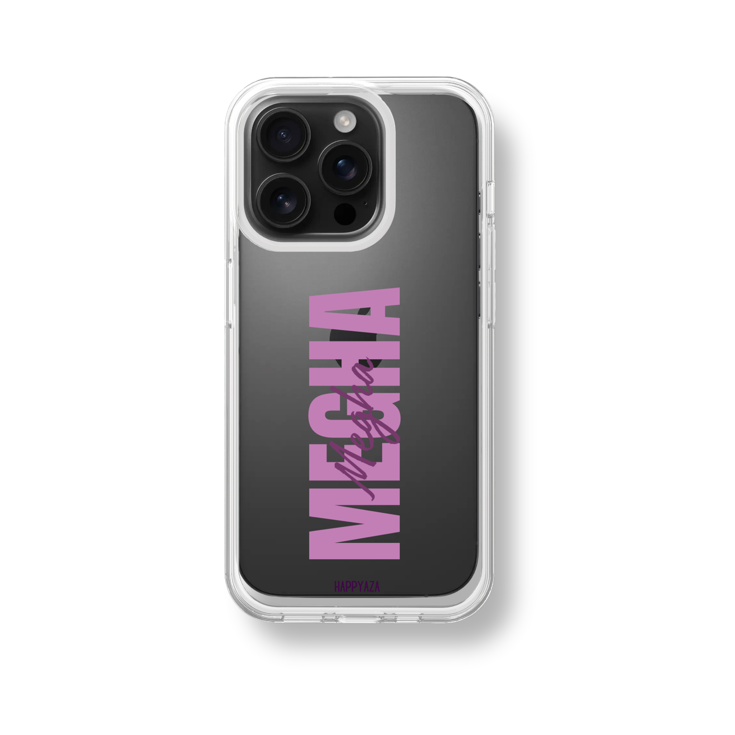 Custom Vertical Name Silicone Phone Case